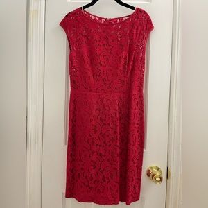 Banana Republic L’wren Scott Collection Red Lace Dress (size 4 petite)